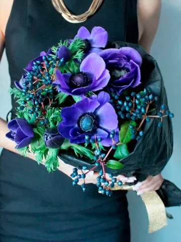 A bouquet of anemones
