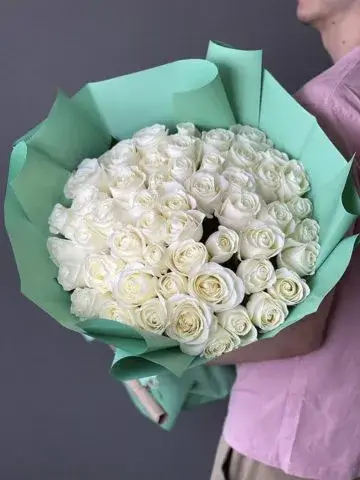 51 white roses