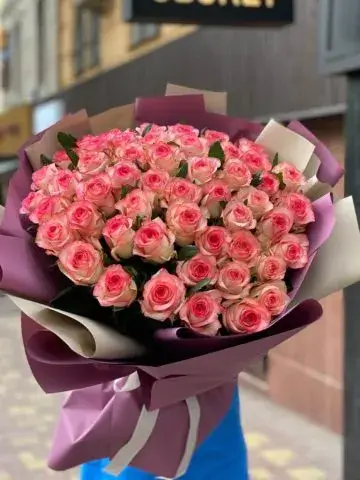 51 роза 90 см