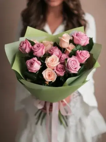 Bouquet of 15 roses 50 cm