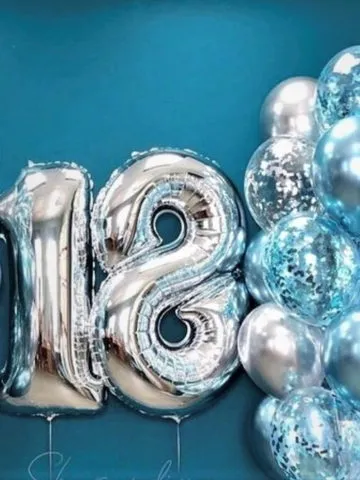 Eighteenth Anniversary Balloon Composition
