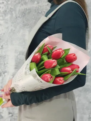 Bouquet of 9 tulips