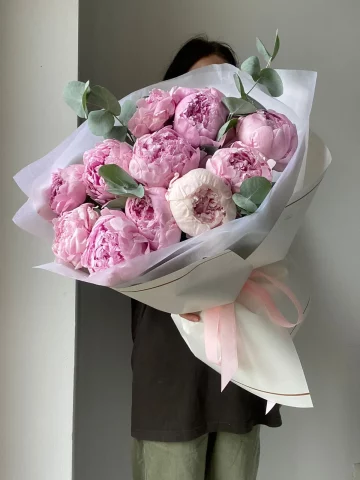 A bouquet of peonies