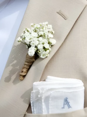 Evening Glitter boutonniere.